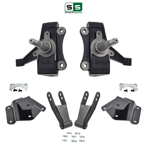 2/3-4 NTW Spindle Drop Lowering Kit FOR 95-99 Tahoe GMC Yukon 4-Door 2WD 5.7L V8