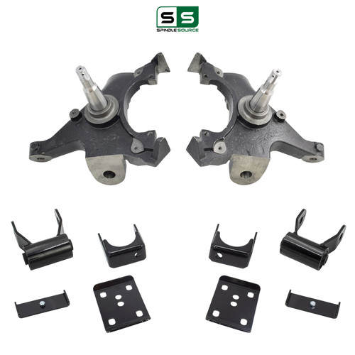2/5 Spindle Drop Lowering Kit FOR 95-99 Chevy Tahoe GMC Yukon 4-Door 2WD 5.7L V8