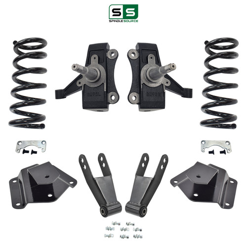 3/3-4 NTW Spindle Coil Lowering Kit FOR 95-99 Tahoe GMC Yukon 4-Door 2WD 5.7L V8