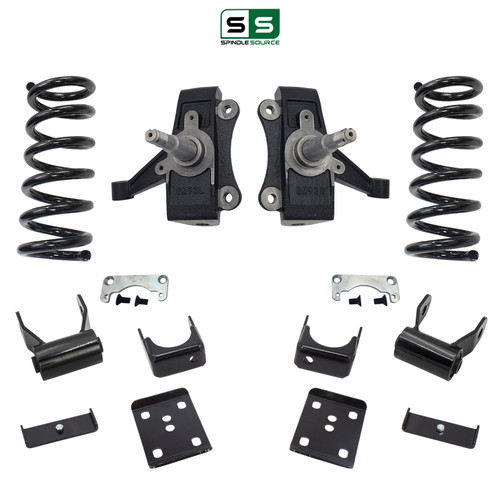 3/5 NTW Spindle Coil Lowering Kit 95-99 Chevy Tahoe GMC Yukon 4-Door 2WD 5.7L V8
