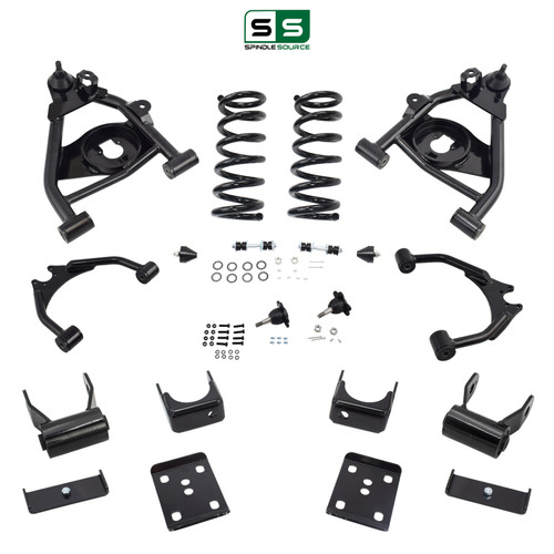 4/5 Control Arm Coil Lowering Kit 95-99 Chevy Tahoe GMC Yukon 4-Door 2WD 5.7L V8