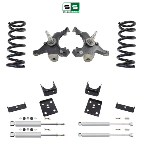 5/6 Spindle Coil Drop Kit 95-99 Chevy Tahoe GMC Yukon 4-Door 2WD 5.7L V8 Shocks