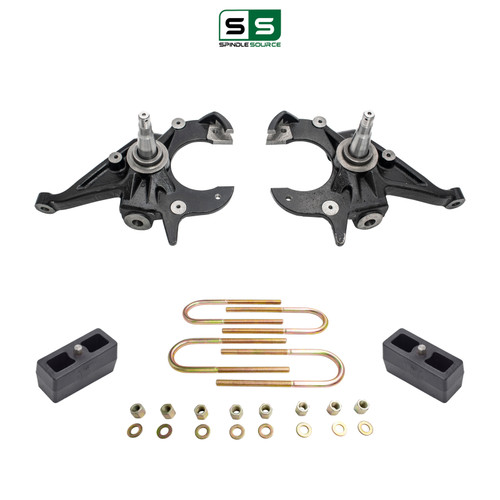 2/3 Spindles Lowering Kit for 1983–1997 Chevy Blazer GMC Jimmy 2WD I4/V6