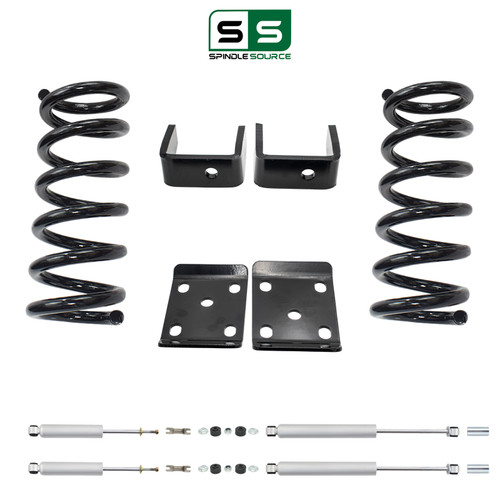 3/5 Lowering Kit for 1998-2009 Ford Ranger 2WD - SPR 3 - Coils / Flip Kit with front and rear shocks
