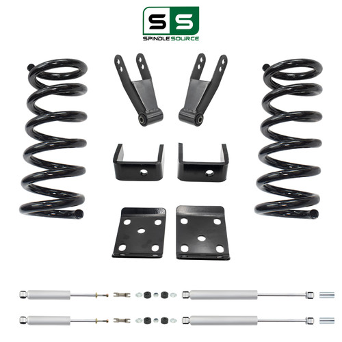 2/3-4 Lowering Kit for 1998-2009 Ford Ranger 2WD - SPR 3 - Coils / Flip Kit with front and rear shoc