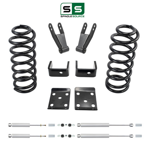 2/3-4 Lowering Kit for 1983-1997 Ford Ranger 2WD 4-Cylinder - Coils / Flip Kit / Shocks
