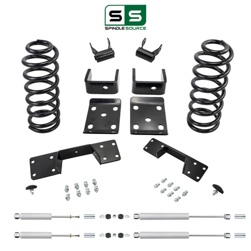 3/6 Lowering Kit for 1994-1997 Mazda B3000 / B4000 2WD V6 - Coils / Flip Kit / Shackles / Shocks / C