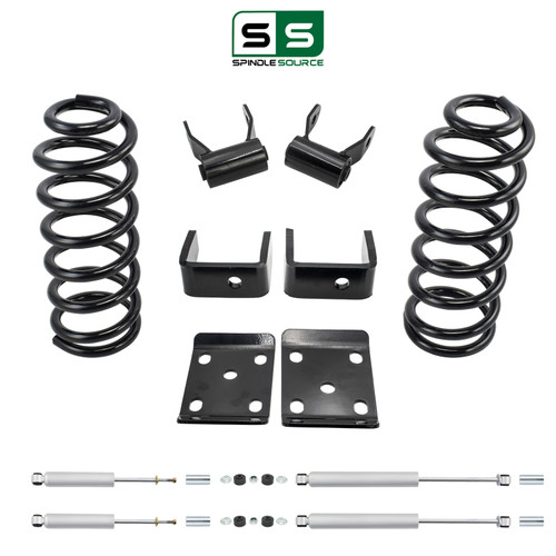 3/6 Lowering Kit for 1994-1997 Mazda B3000 / B4000 2WD V6 - Coils / Flip Kit / Shackles / Shocks