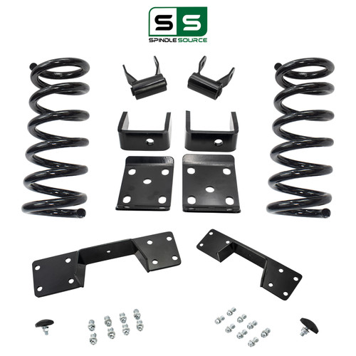 3/6 Lowering Kit for 1998-2009 Mazda B-Series 2WD SPR D/E - Coils / Flip Kit / Shackles / C-Notch