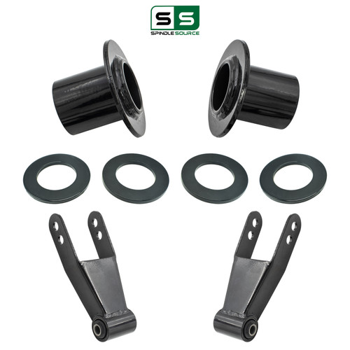 1-2/2 Lowering Kit for 2019-2026 Chevrolet Silverado / GMC Sierra 1500 2WD - Coil Relocators