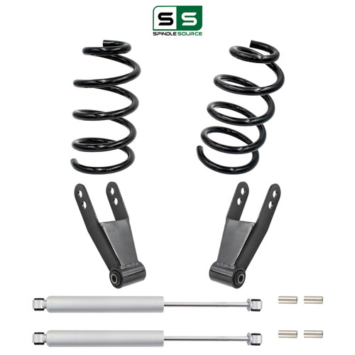 2/2 Lowering Kit for 2019-2021 Chevrolet Silverado / GMC Sierra 1500 2WD V6 - Coils with Rear Shocks