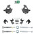 2.5-4/5-6 Spindle/Strut Lowering Kit Shocks 14-18 Silverado Sierra 1500 2WD/4WD