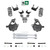 4/6 Spindle/Coil Lowering Kit Shocks 2014-2018 Silverado Sierra 1500 V8 2WD/4WD