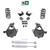 4/7 Spindle/Coil Lowering Kit Shocks 2014-2018 Silverado Sierra 1500 V8 2WD/4WD