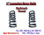 1982 - 2005 Chevy GMC S10 S15 Jimmy 4Cyl. REG 1" Lowering Drop Coils Springs Kit