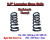 1982 - 2005 Chevy GMC S10 S15 Jimmy V6 REG 2.5" Lowering Drop Coils Springs Kit