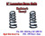 1982 - 2005 Chevy GMC S10 S15 Jimmy V6 REG 2" Lowering Drop Coils Springs Kit