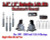 1997 - 2003 Ford F-150 F150 2WD 3.5" / 2" Spindles blocks LIFT KIT + SHOCKS