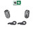2"-3"/4" Torsion Key Drop Lowering Kit FOR 00-06 Chevy GMC Cadillac SUV 2WD 4WD
