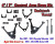 2007 - 13 Chevy Silverado GMC Sierra 4/7" Lowering Drop CONTROL ARMS KIT +SHOCKS