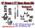 2007 - 2013 Chevy Silverado GMC Sierra 1500 V8 4" / 7" Drop Lowering Kit SHOCKS