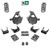 4/6 Spindle/Coil Lowering Kit 14-18 Chevy Silverado GMC Sierra 1500 V6 2WD/4WD