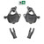 2/1-2 Spindle Lowering Kit 2014-2018 Silverado Sierra 1500 2WD/4WD Stamped Alum