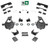 3-4/7 Spindle/Relocator Lowering Kit C-Notch 14-18 Silverado Sierra 1500 2WD/4WD