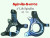 Brand New: 07-16 3" Lift Spindles Knuckles Silverado Sierra C1500 2WD Cadillac