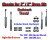 Shock Kit for 99 - 06 Silverado Sierra w/ Drop Coils Flip Kit Shackles 3" / 5"