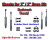 Shock Kit for 88 - 98 Chevy / GMC C1500 w/ Spindles Drop Shackles 2" / 2"