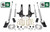01-10 Ford Ranger 2WD 6"/3" Lift Kit Spindles/Fr Spacers/Shackle/Blocks/4Shocks