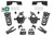 4"/7"-8" Spindles Flip Notch Kit Fits 01-06 Chevy Silverado / GMC Sierra 1500 V8