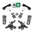 88-98 Chevy GMC C1500 W/1.25" ROTORS V8 5"/6" Drop Kit SPINDLE+COILS+FLIP+NOTCH