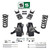1988 - 1998 Chevrolet GMC C1500 W/1.25" ROTOR V8 4/6 Drop Lowering Kit + SHOCKS (No Track Width Chan