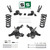 3/3-4 Spindle Drop Kit + Shocks FOR 88-91 Chevy GMC C1500 Std Cab 1" Rotors V8