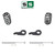 2"-3"/4" Torsion Key Drop Kit + Rear Shocks FOR 00-06 Chevy GMC SUV 2WD 4WD