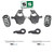 4"/4" Spindle Key Drop Kit + Front Shocks FOR 00-06 Chevy GMC SUV 2WD 4WD