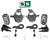 4"/5" Spindle Key Drop Lowering Kit FOR 00-06 Chevy GMC Cadillac SUV 2WD 4WD