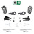 2"-3"/5" Torsion Key Drop Kit + Front Shocks FOR 00-06 Chevy GMC SUV 2WD 4WD