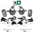 4"/6" Spindle Key Drop Lowering Kit + Front Shocks + Extenders FOR 00-06 GM SUV