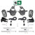 4"/6" Spindle Key Drop Kit + Shocks FOR 00-06 Chevy GMC Cadillac SUV 2WD 4WD
