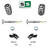 1-2"/4" Adjustable Strut Drop Kit + Extenders FOR 07-14 GM SUV