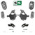 3"/3" Spindle + Front & Rear Coil Lowering Kit FOR 07-14 Tahoe Yukon Escalade