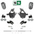 3-4"/4" Spindle Relocator Drop Kit + Rear Shocks/Extenders FOR 07-14 Tahoe Yukon