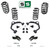 3"/4" Coil Lowering Kit with Upper Arms, Extenders & Rods FOR 07-14 Tahoe Yukon