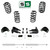 3"/5" Coil Drop Kit + Rear Shocks + Extenders FOR 07-14 Chevy Tahoe GMC Yukon