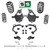 4"/4" Coil/Spindle Lowering Kit + Upper Arms FOR 07-14 Chevy Tahoe GMC Yukon