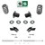 1-2"/4" Adjustable Coil Relocator Drop Kit + Shocks/Extenders FOR 07-14 GM SUV