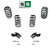 2"/3" Coil Drop Kit + Rear Extenders FOR 07-14 Chevy Tahoe GMC Yukon Escalade